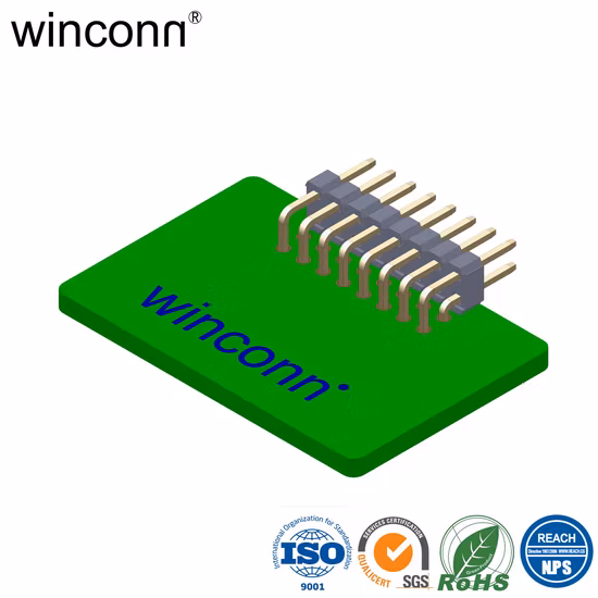 Vergoldeter Platinen-Platinen-Steckverbinder, 2,0 mm, 2 x 25, 50p, horizontale SMT-Stiftleiste, Anschlussbuchse