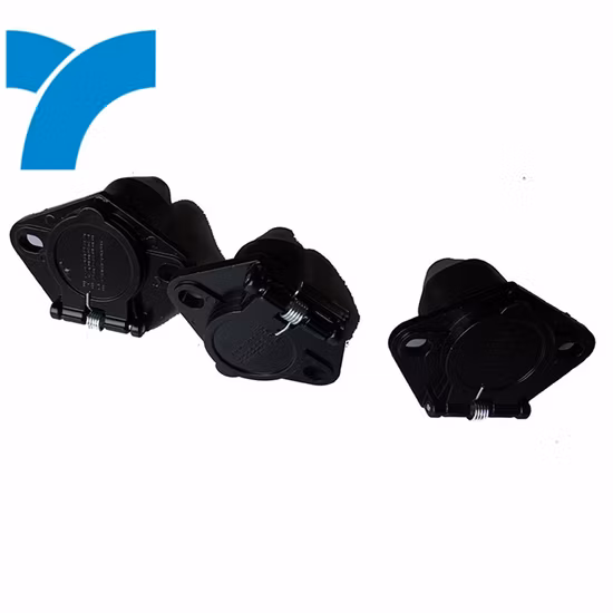 Hot Item 7-poliger kleiner runder Kunststoff-Buchsenstecker für Anhänger