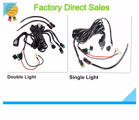 Universeller Kabelbaum für LED-Arbeitsscheinwerfer, Fahrlicht, Auto-Set